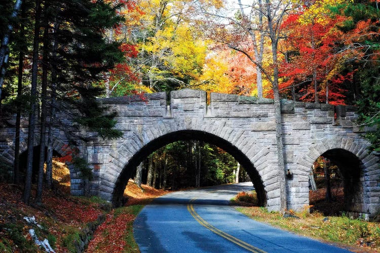 Stone Bridge Over A Carriage Road, Acadia National Park, Maine