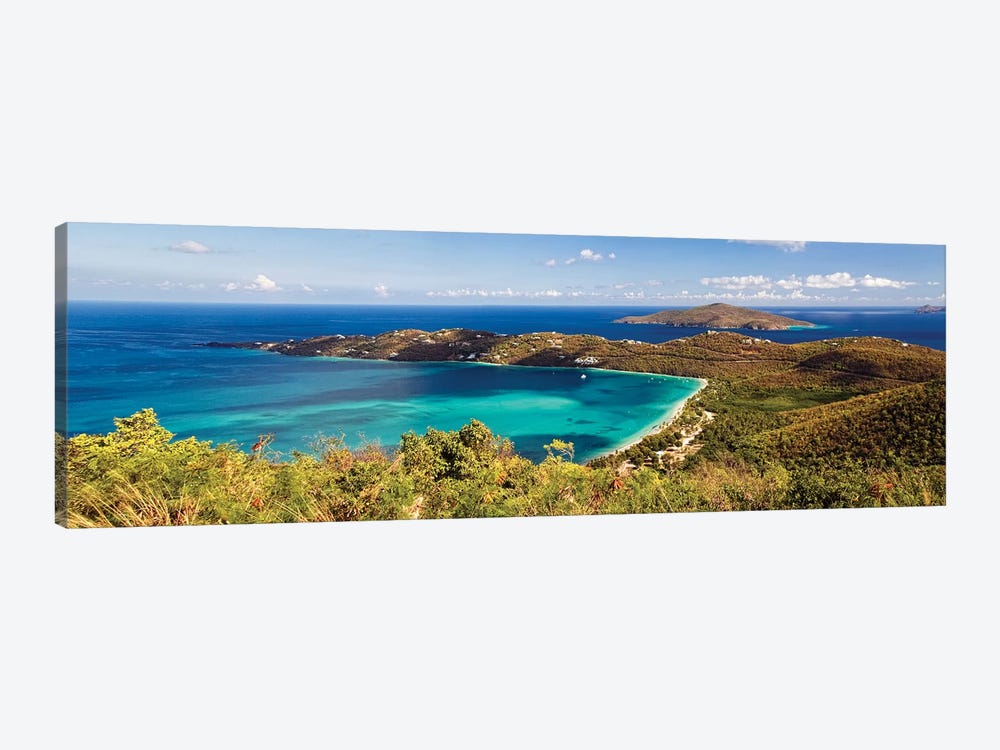 Panoramic Aerial View Of Magens Bay, St Thomas, Us Virgin Islands by George Oze 1-piece Canvas Art