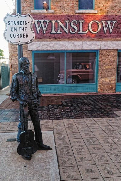 Standing On The Corner by George Oze art print