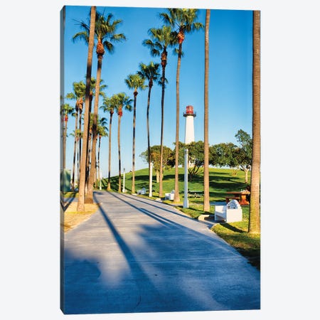 Lion's Lighthouse In Long Beach, California Canvas Print #GOZ371} by George Oze Canvas Print