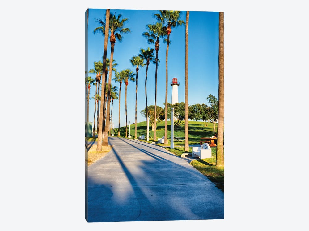 Lion's Lighthouse In Long Beach, California by George Oze 1-piece Canvas Print