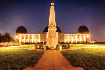Griffith Observatory At Night, Los Angeles, California by George Oze art print