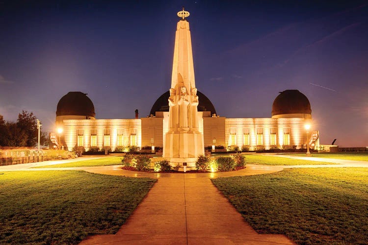 Griffith Observatory At Night, Los Angeles, California