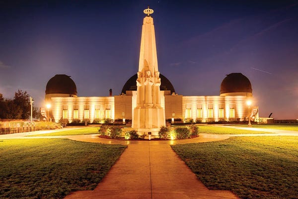 Los Angeles: Griffith Observatory At Night, Los Angeles, California by George Oze