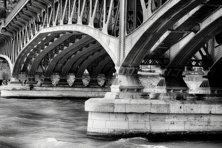 Old Bridge Structure Over The Saone River, Lyon, Framce