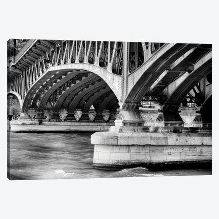 Old Bridge Structure Over The Saone River, Lyon, Framce Canvas Print #GOZ386} by George Oze Canvas Print