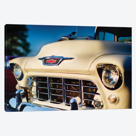 Classic Chevy Pick Up Truck Front View Canvas Print #GOZ38} by George Oze Canvas Artwork