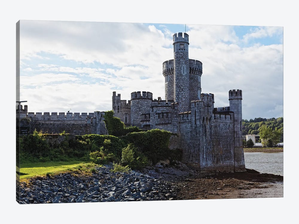 Castle On The River, Blackrock Castle, River Lee, City Cork, Republic Of Ireland by George Oze 1-piece Canvas Print