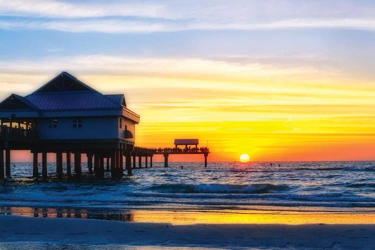 Clearwater Beach Sunset over the Pier, Florida