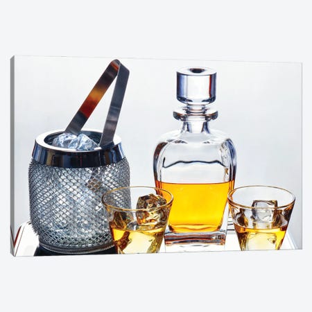 Classic Whiskey Serving Canvas Print #GOZ416} by George Oze Canvas Art Print