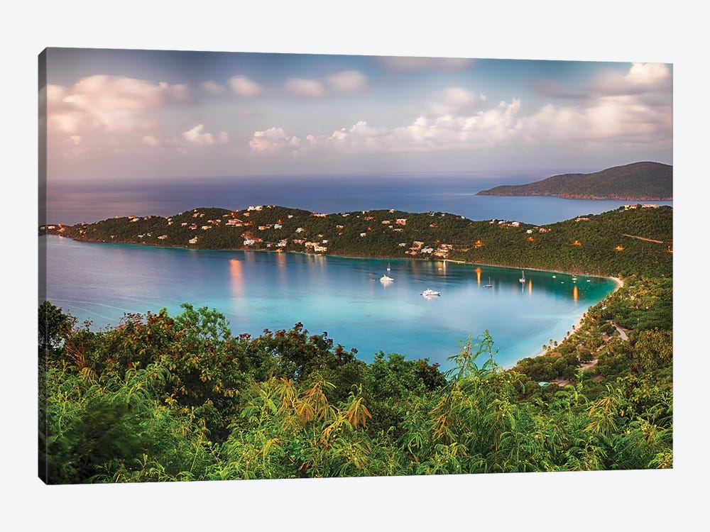 Magens Bay After Sunset Panoram, St Thomas by George Oze 1-piece Art Print