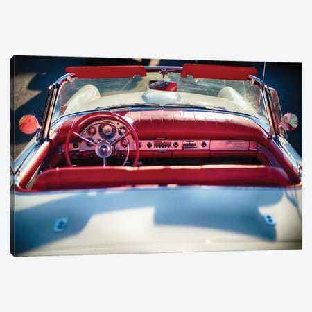 Cllassic Ford Thunderbird Top Down Canvas Print #GOZ42} by George Oze Art Print