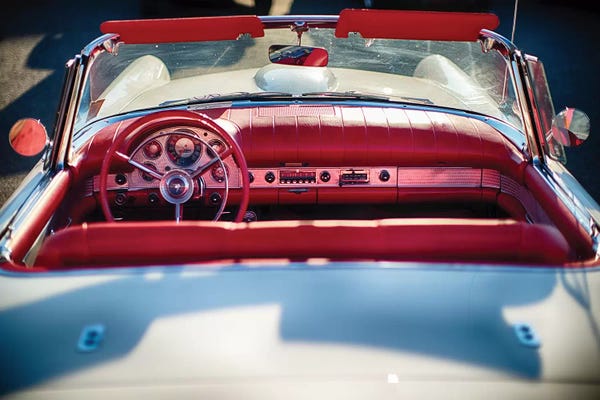 George Oze: Cllassic Ford Thunderbird Top Down by George Oze