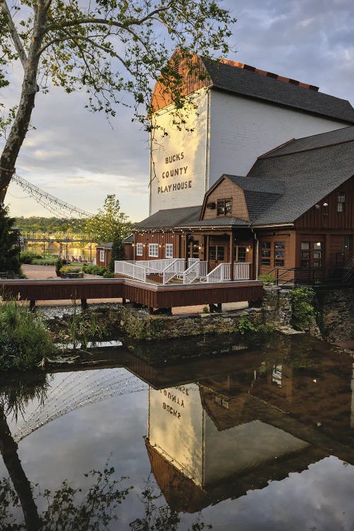 The Bucks County Playhouse Building During A Relaxing Summer Day, New Hope, Pa