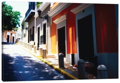 Calle De Sol, Old San Juan, Puerto Rico Canvas Art Print - Puerto Rico Art