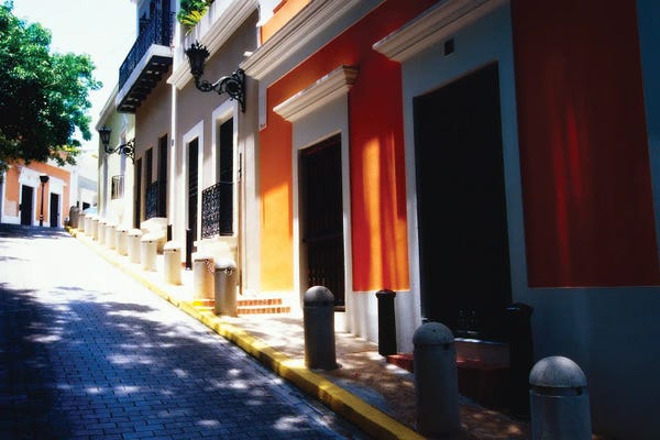 George Oze: Calle De Sol, Old San Juan, Puerto Rico by George Oze