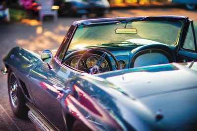 Classic Corvette Ready For A Cruise by George Oze art print