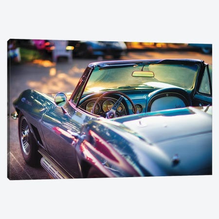 Classic Corvette Ready For A Cruise Canvas Print #GOZ455} by George Oze Art Print