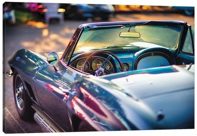 Classic Corvette Ready For A Cruise Canvas Art Print - George Oze