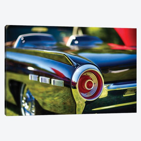 Tail Light Detail Of A 1962 Ford Thunderbird Canvas Print #GOZ456} by George Oze Canvas Print