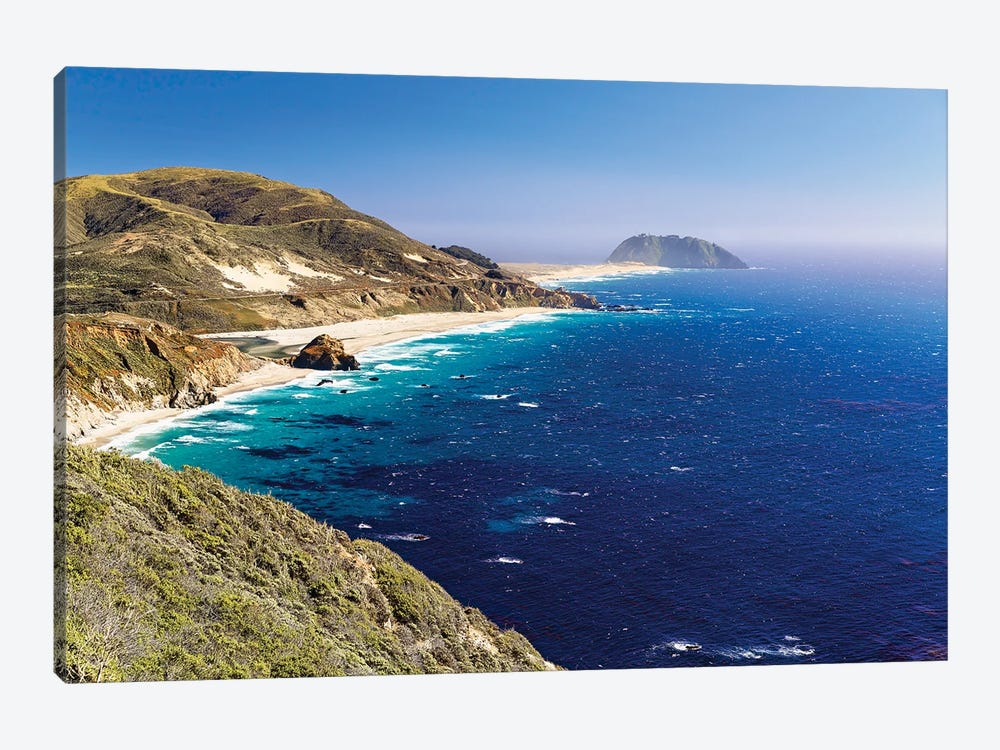 Big Sur Coast With Coastal Route 1 And The Point Sur Lighthouse, California by George Oze 1-piece Canvas Art