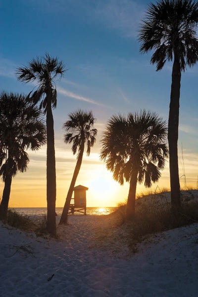 George Oze: Florida Sunset, Clearwater Beach, Florida by George Oze