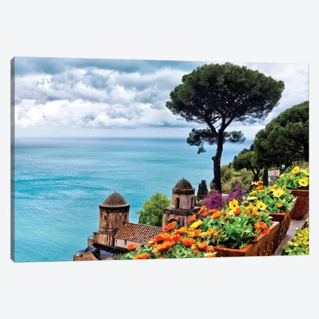 High Angle View From Villa Rufulo, Ravello, Campania, Italy Canvas Print #GOZ469} by George Oze Art Print