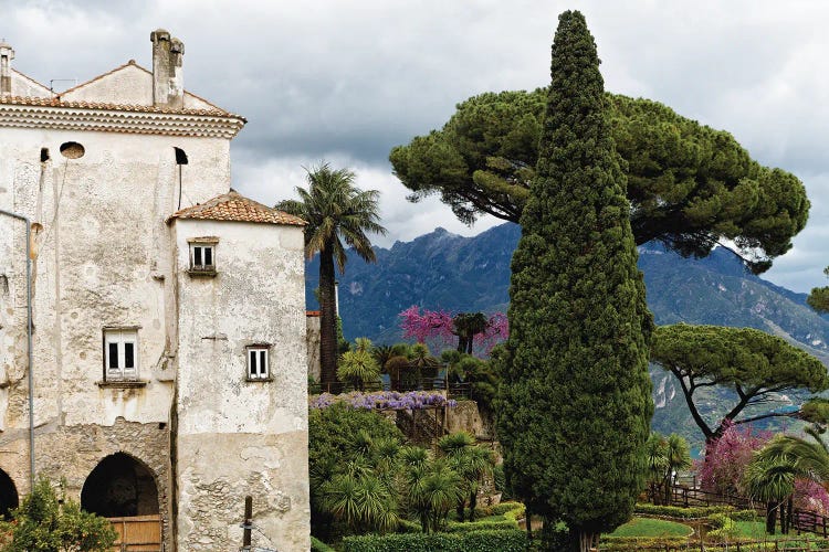 View Of Villa Rufulo And Garden, Ravello, Campania, Italy