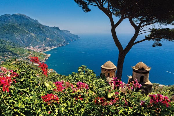 Ravello: Scenic Vista Of The Amalfi Coast At Ravello, Campania, Italy by George Oze