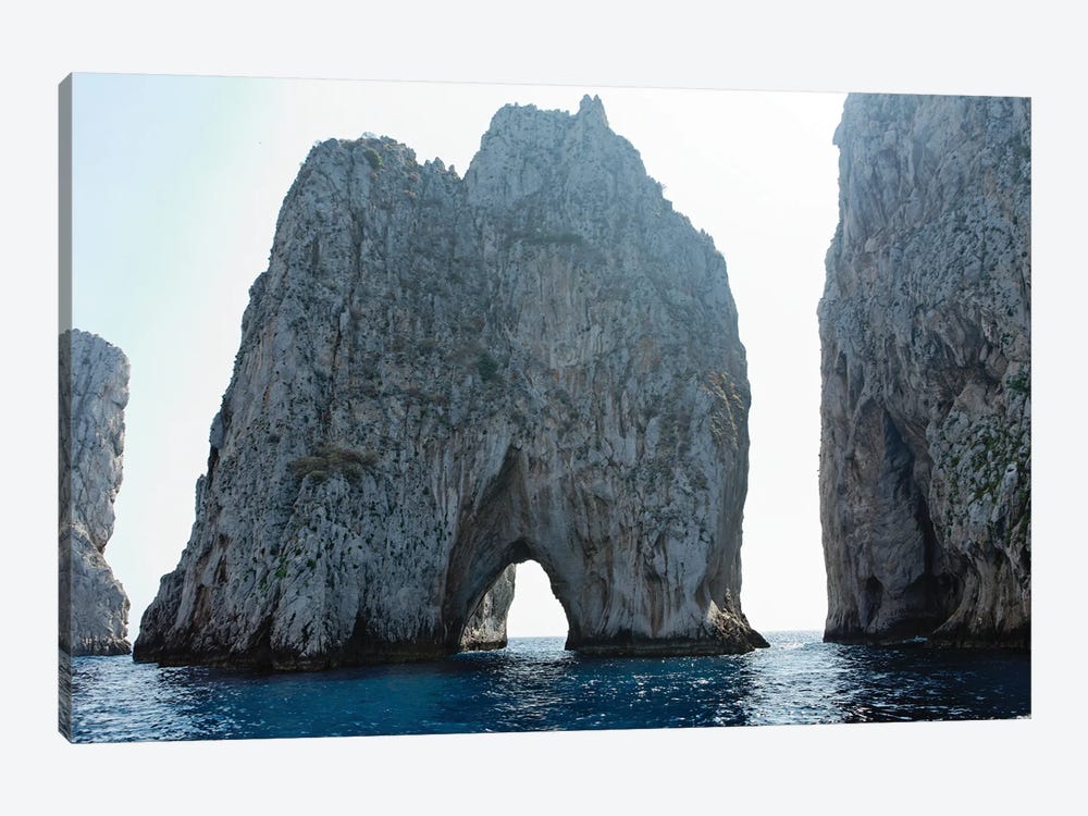 Rocks In The Sea, Faraglioni, Capri, Bay Of Naples, Campania, Italy by George Oze 1-piece Canvas Print