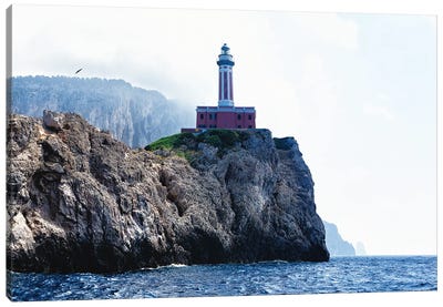 Punta Carena Lighthouse, Anacapri, Campania, Italy Canvas Art Print - George Oze