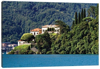 Villa Balbianello, Lenno Como, Lake Como, Lombardy, Italy Canvas Art Print - George Oze