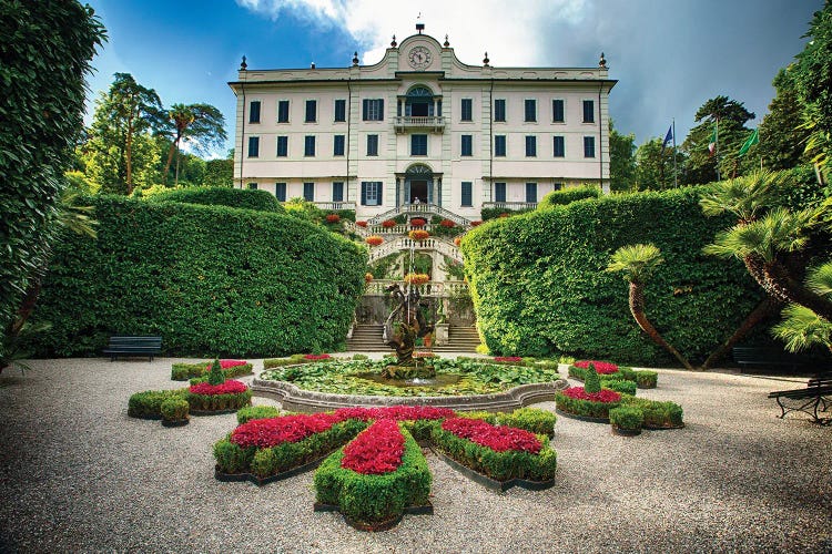 Villa Carlotta Frontal View by George Oze wall art