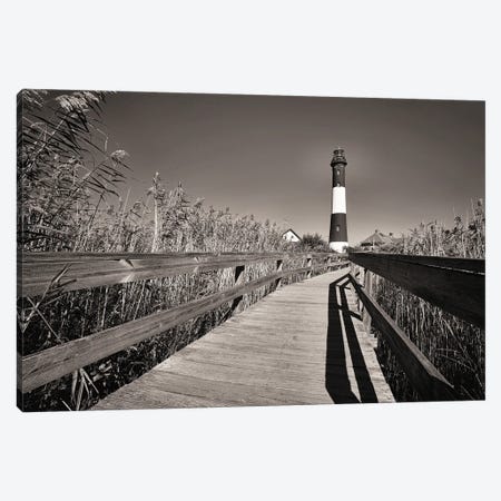 Fire Island Lighthouse, Long Island, New York Canvas Print #GOZ542} by George Oze Canvas Artwork