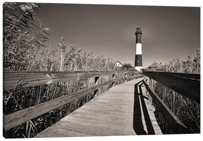 Fire Island Lighthouse, Long Island, New York Canvas Art Print - Lighthouse Art