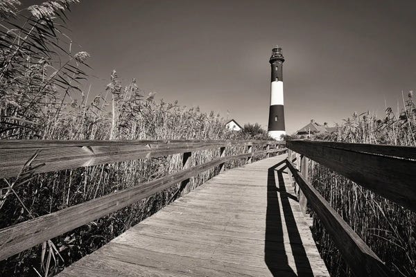 George Oze: Fire Island Lighthouse, Long Island, New York by George Oze