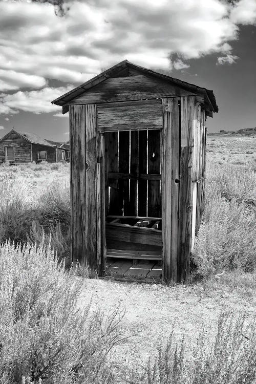 Outhouse In Ghost Town Bodie, California