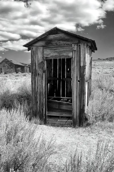 Buildings: Outhouse In Ghost Town Bodie, California by George Oze