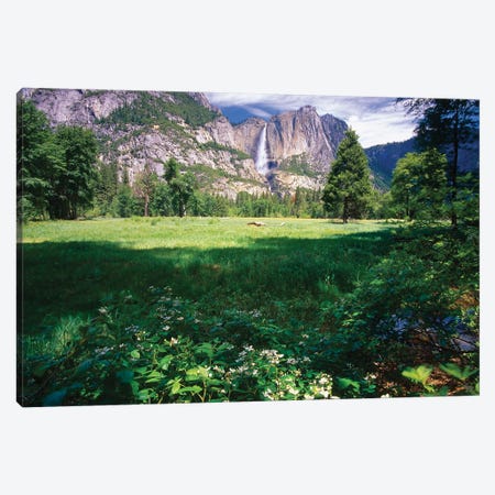 Yosemite Valley With The Falls, California Canvas Print #GOZ580} by George Oze Canvas Wall Art