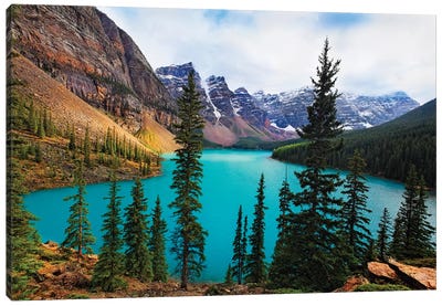 Moraine Lake, Valley Of The Ten Peaks, Alberta, Canada Canvas Art Print