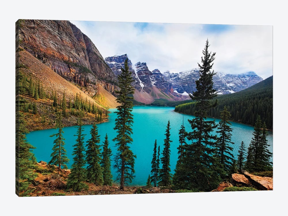 Moraine Lake, Valley Of The Ten Peaks, Alberta, Canada by George Oze 1-piece Canvas Wall Art