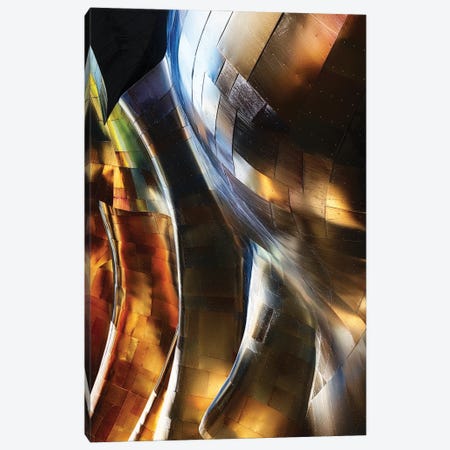 Flowing Metal Shapes Canvas Print #GOZ585} by George Oze Art Print