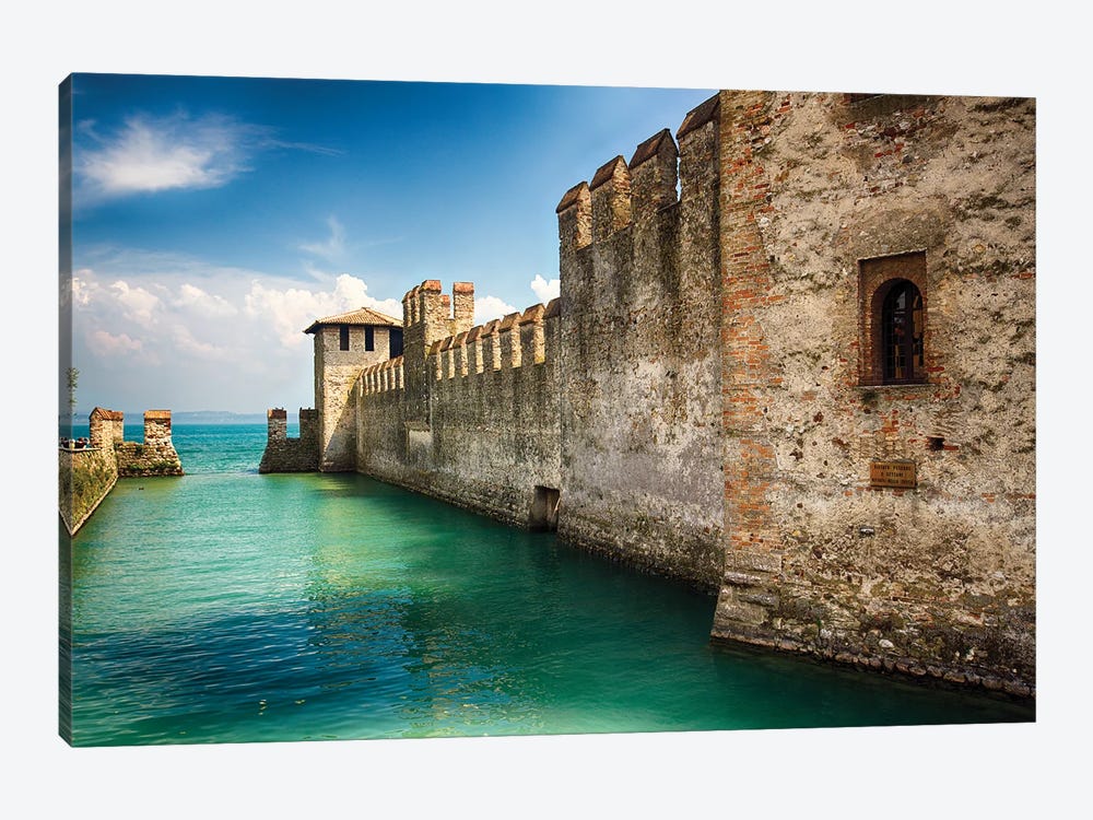 Wet Moat Of A Medieval Castle by George Oze 1-piece Art Print