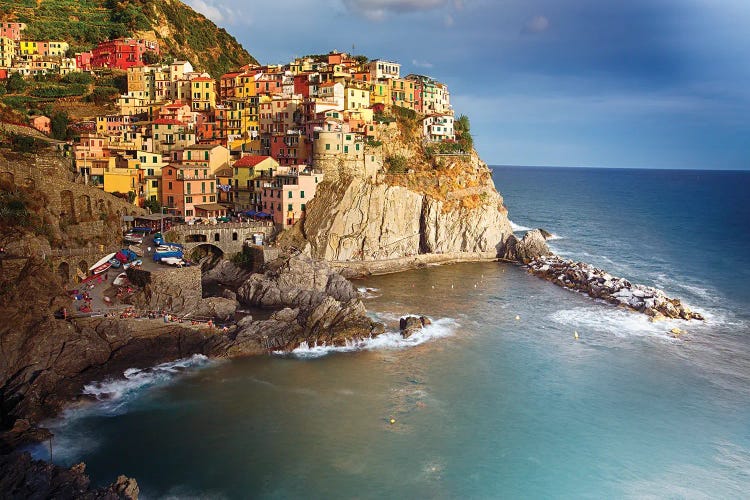 Manarola In Late Afternoon Light, Cinque Terre, Liguria, Italy