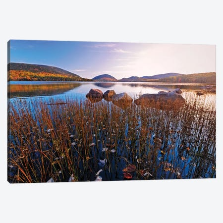 Eagle Lake Tranquility, Acadia National Park, Maine Canvas Print #GOZ616} by George Oze Canvas Art Print