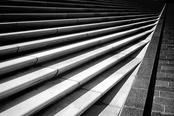 Staircases: Converging Stairs by George Oze