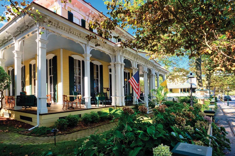 Victorian Style House With A Wrap Around Porch In Cape May, New Jersey