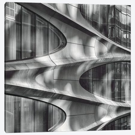 Futuristic Building Facade, Manhattan New York City Canvas Print #GOZ640} by George Oze Canvas Art Print