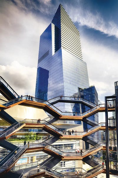 George Oze: Hudson Yard With The Vessel, Manhattan, New York City by George Oze