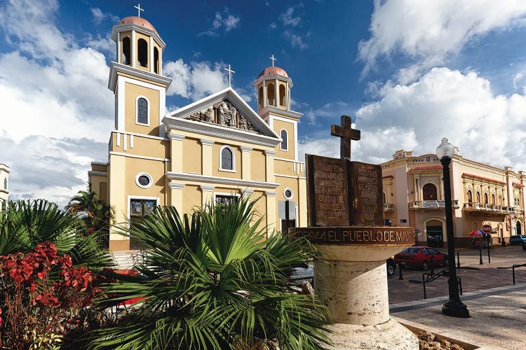 Our Lady Of The Candelaria Cathedral, Mayaguez, Puerto Rico by George Oze wall art